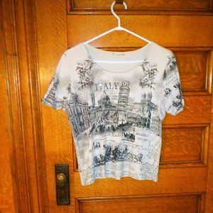 Remarkable ~~~ TOP "IMPULSE"~ ITALY / Sequins ~~~ Large / X Large
